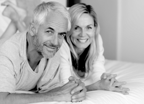 Happy older couple after Precision ED Treatments