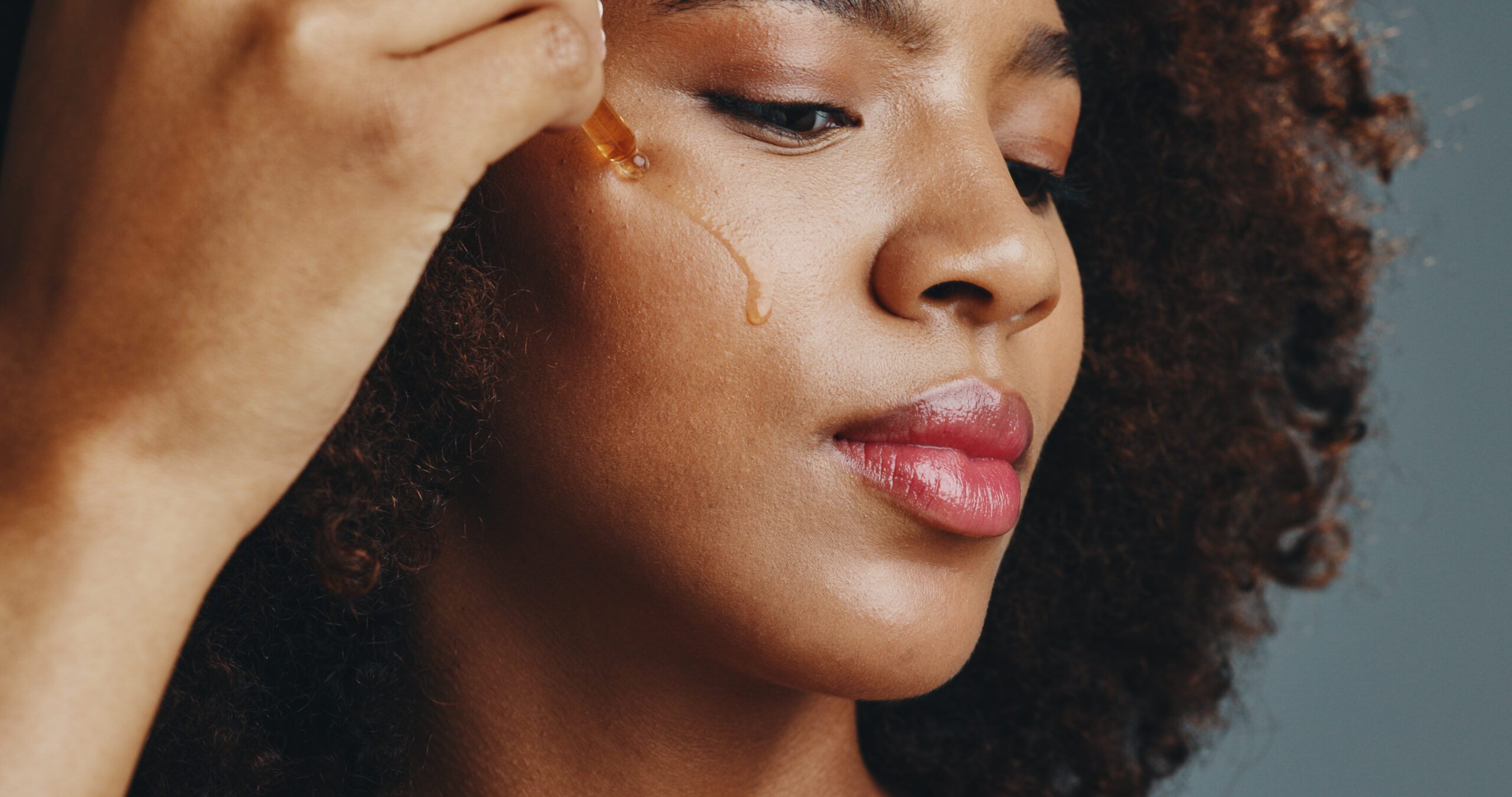 Smiling woman with great skin