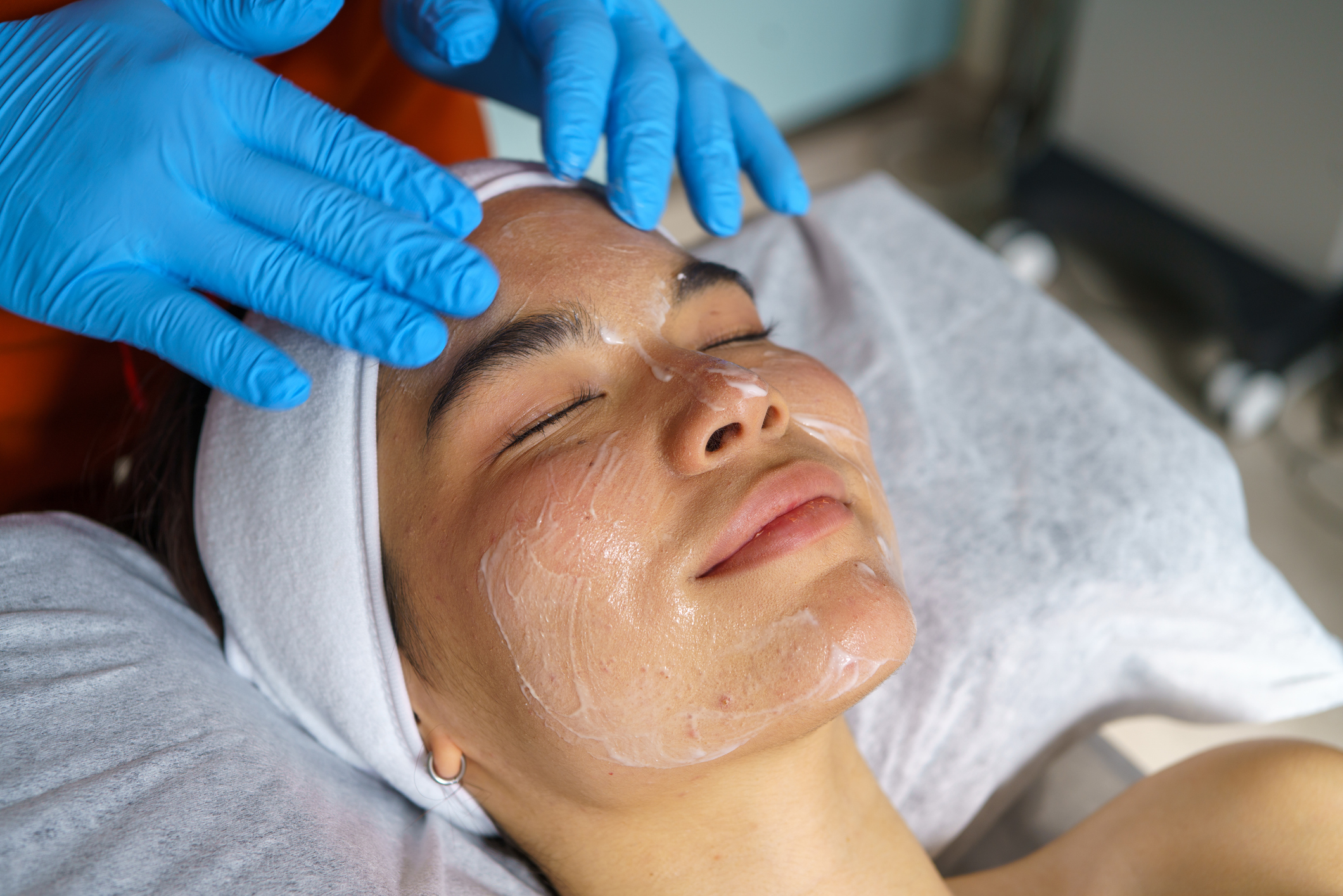 Smiling woman with great skin