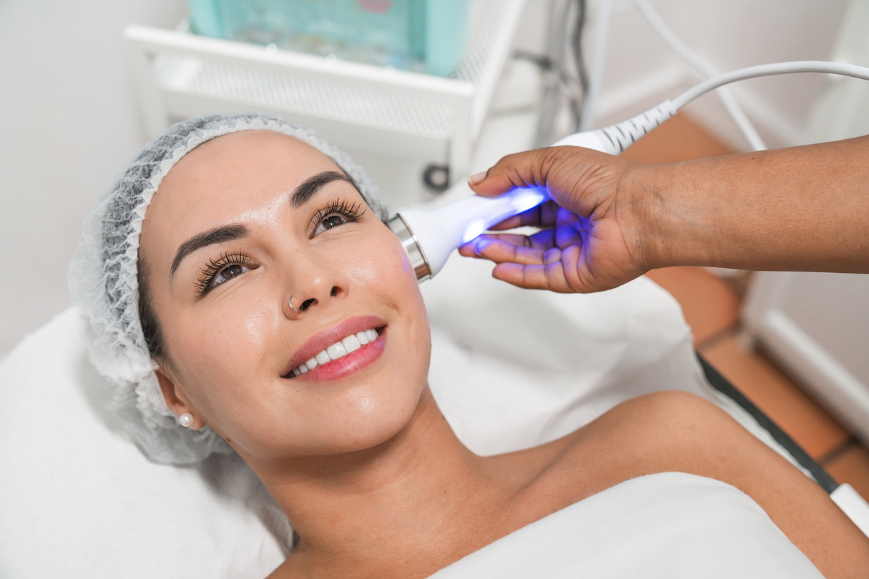 Smiling woman with great skin